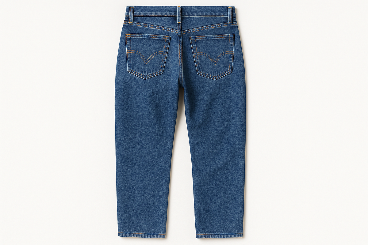 Classic Blue Denim Jeans - Back