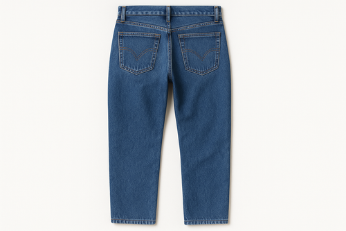 Classic Blue Denim Jeans - Back
