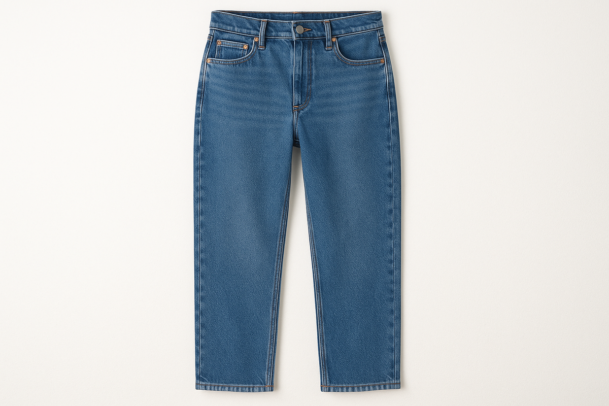 Classic Blue Denim Jeans - Front