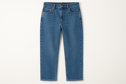 Classic Blue Denim Jeans - Front