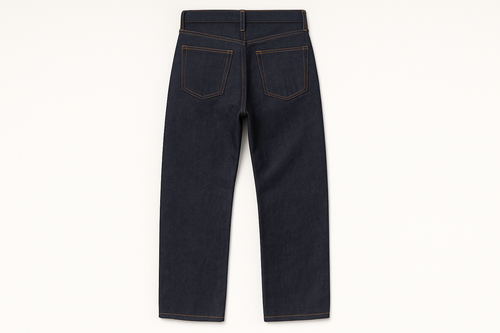 Dark Indigo Straight Leg Jeans - Back