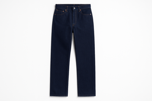 Dark Indigo Straight Leg Jeans - Front