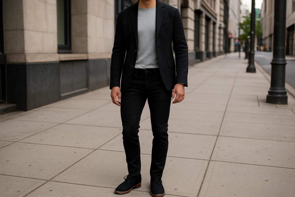 Slim Fit Black Jeans - Lifestyle