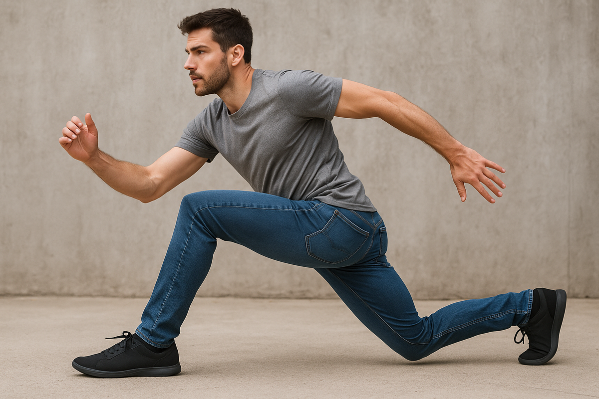 Stretch Comfort Fit Jeans - Action